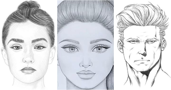 easy face drawing ideas and tutorials