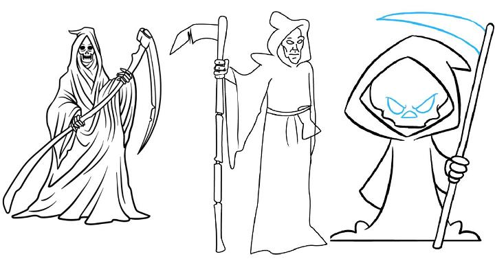 20 Easy Grim Reaper Drawing Ideas - Cool Grim Reaper Drawings