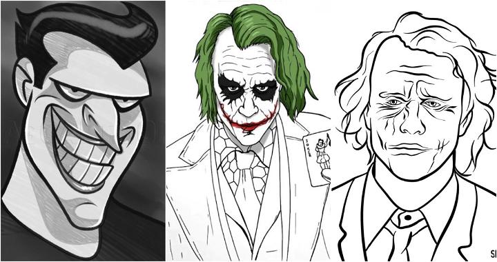 50 Joker Drawing Easy Pencil Sketches Pictures