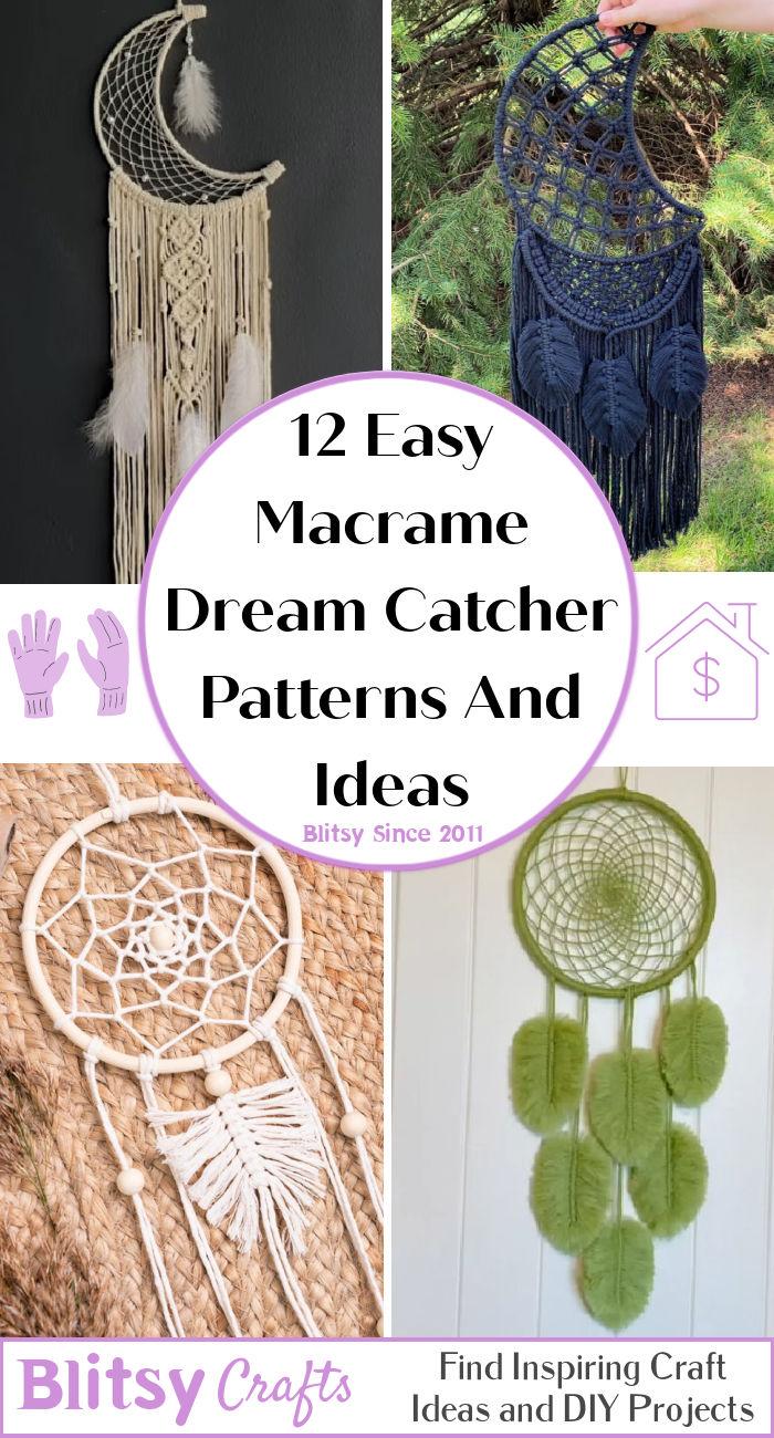12 Easy Macrame Dream Catcher Patterns And Ideas