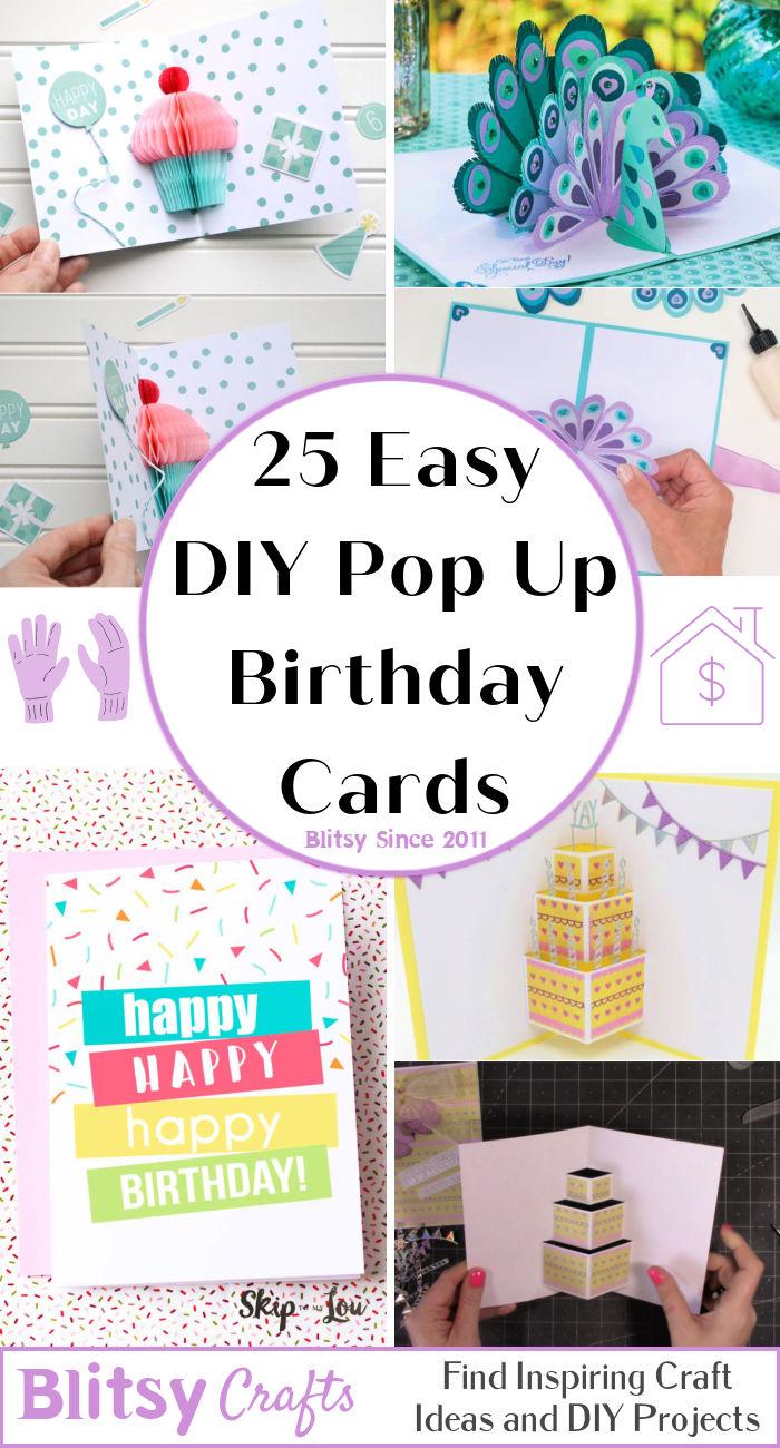 25 Easy DIY Pop Up Birthday Cards