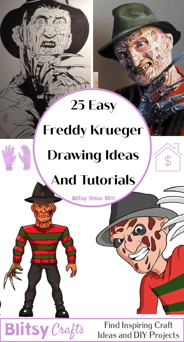 25 freddy krueger drawing ideas - how to draw freddy krueger