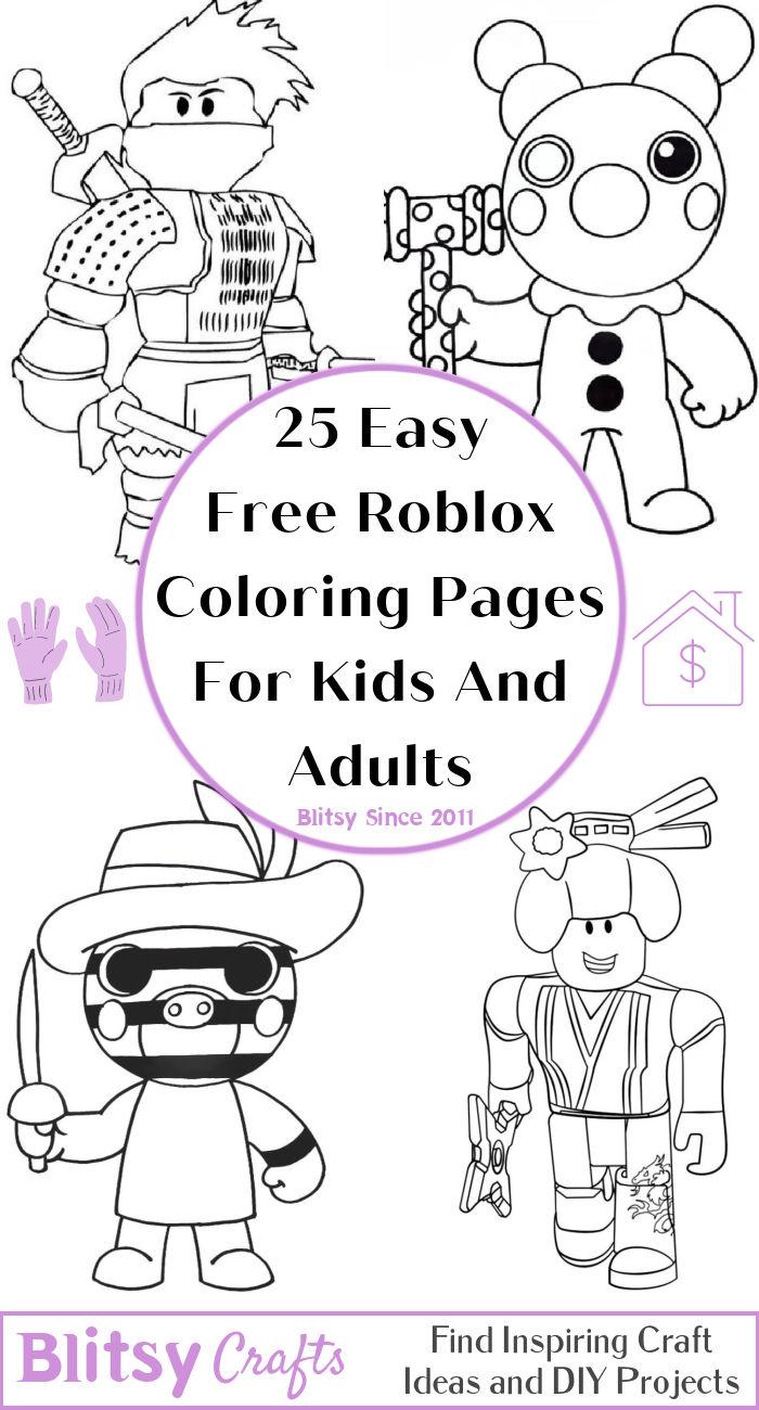 Pin em ROBLOX COLORING PAGES