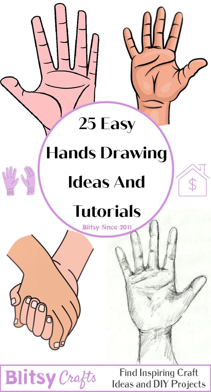 Draw a hand 🙏 Easy drawing lesson for beginners on how to draw praying  hands. #drawinglesson #howtodrawhands | Instagram