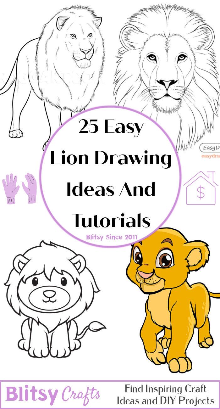 How To Draw The Cowardly Lion, Dorothy Of Oz, Step by Step, Drawing Guide,  by Dawn - DragoArt