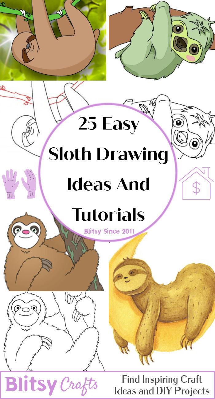 Stock Art Drawing of a Sloth Bear