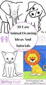 30 Cute Animal Drawings - Easy Animal Drawing Ideas