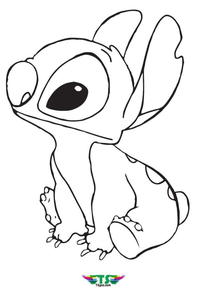 Adorable Stitch Coloring Pages