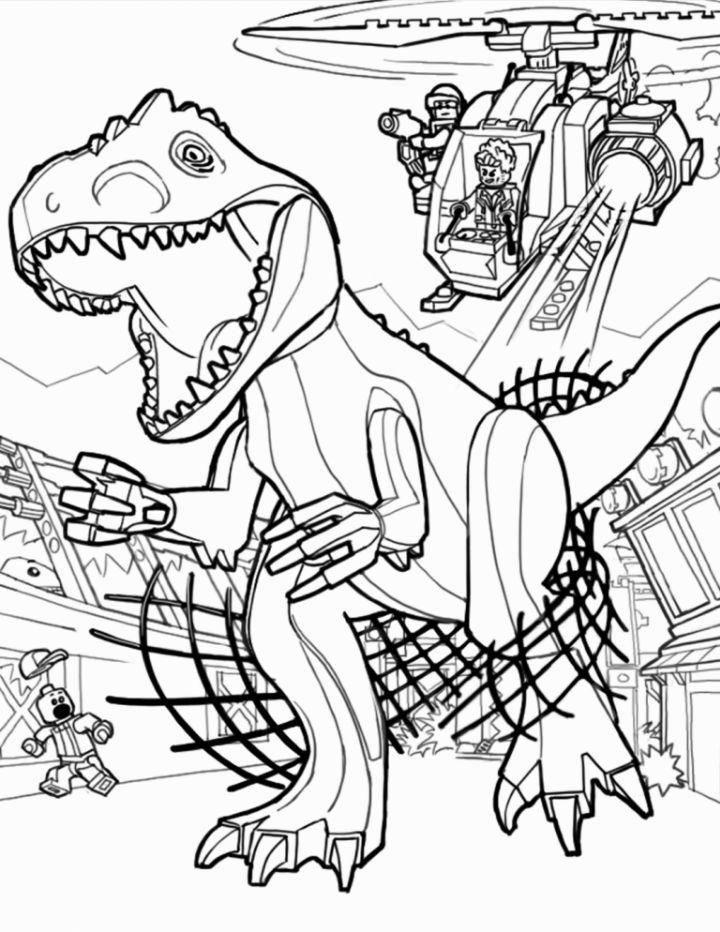 Air Capture Jurassic World Coloring Pages