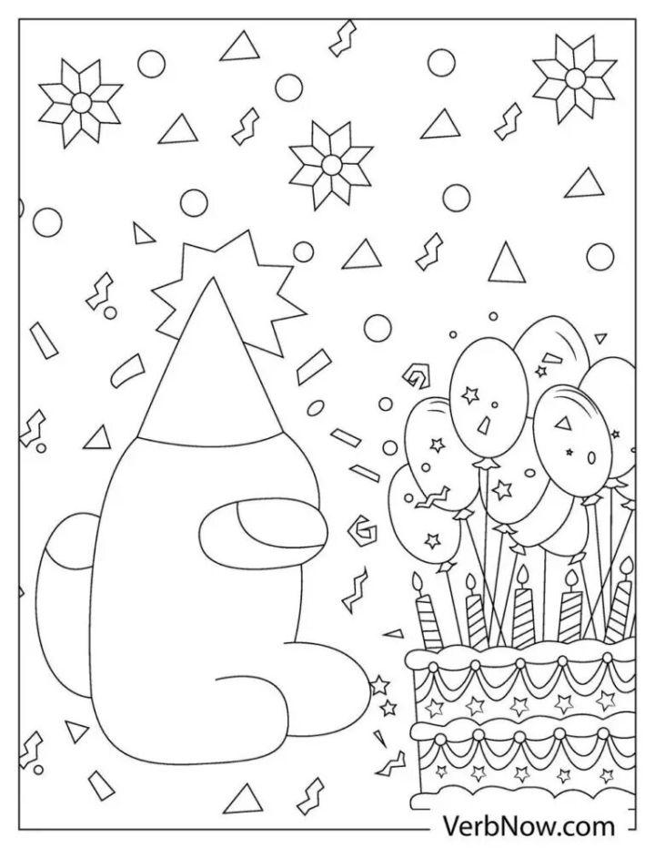 Among Us Coloring Pages, Tracer Pages, and Posters