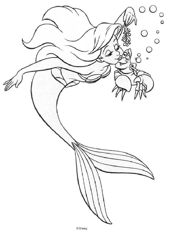 Ariel Coloring Pages, Tracer Pages, and Posters