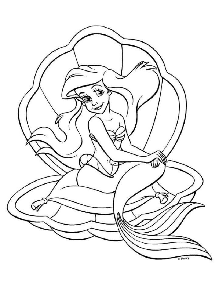 Ariel Princess Coloring Pages to Print