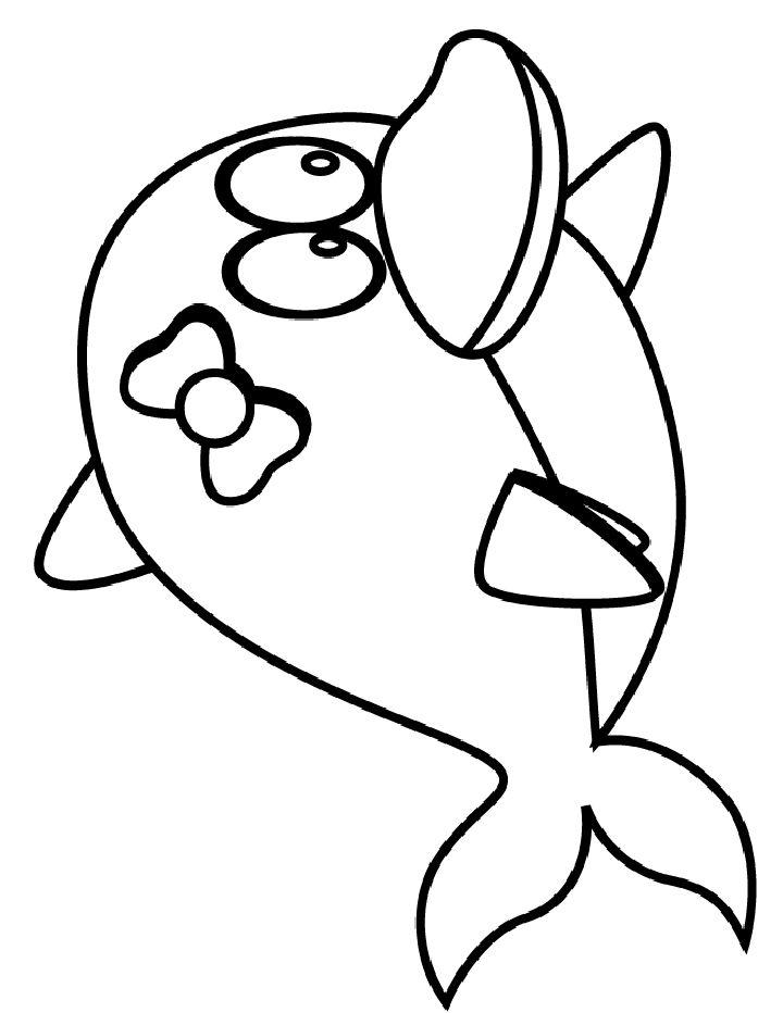 Baby Dolphin Coloring Pages to Print