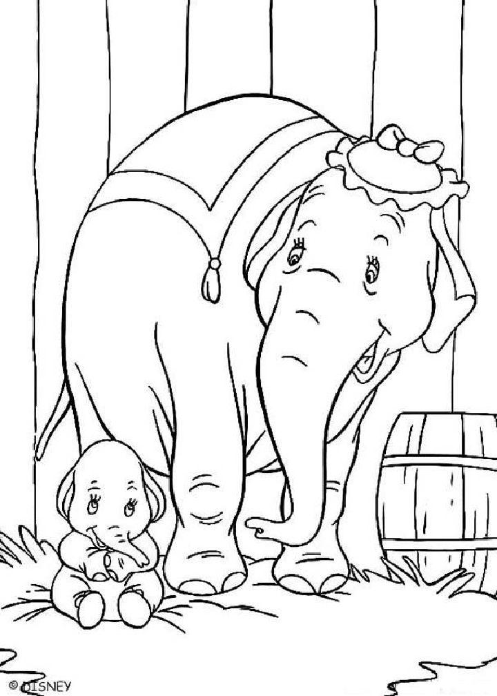 Baby Elephant Coloring Pages To Print