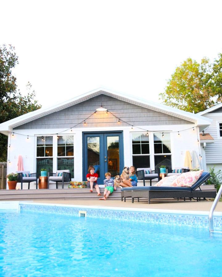 Backyard Pool House Design