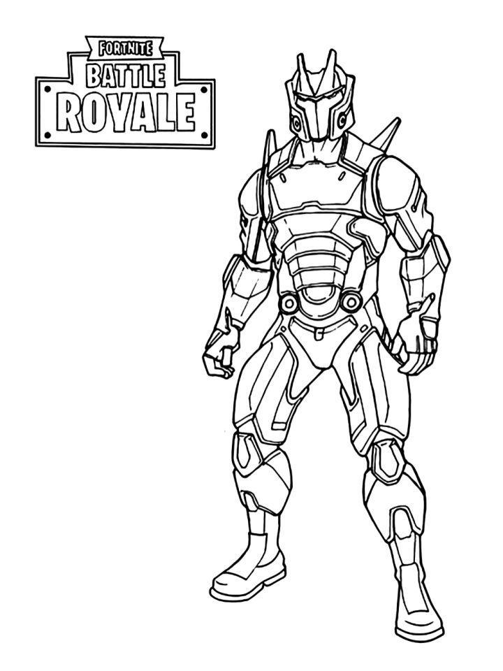 Battle Royale Fortnite Coloring Pages