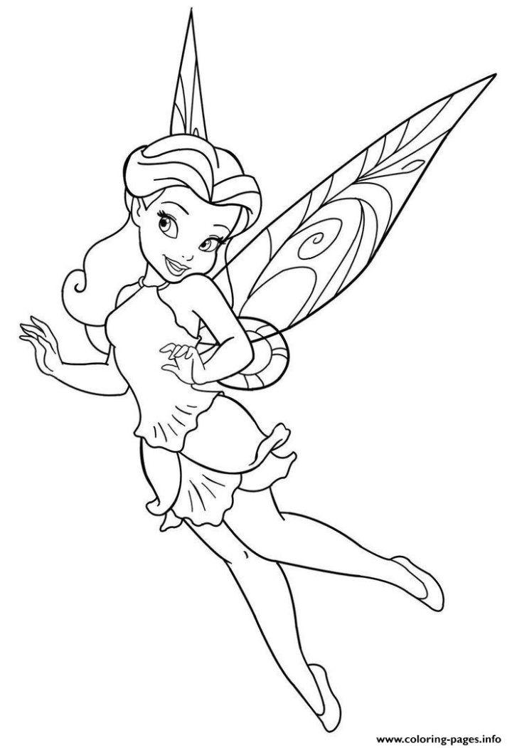 Beautiful Disney Fairy Coloring Page
