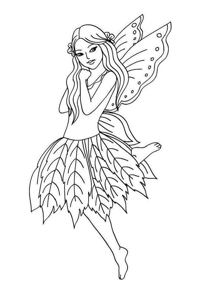 Beauty Fairy Coloring Pages for Little Ones