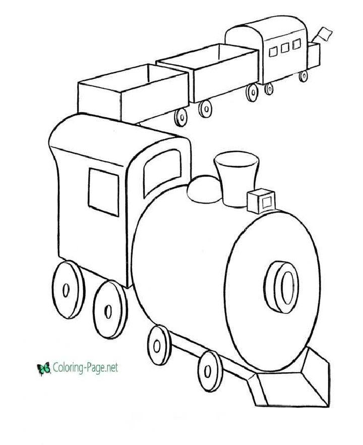 Best Free Printable Train Coloring Page