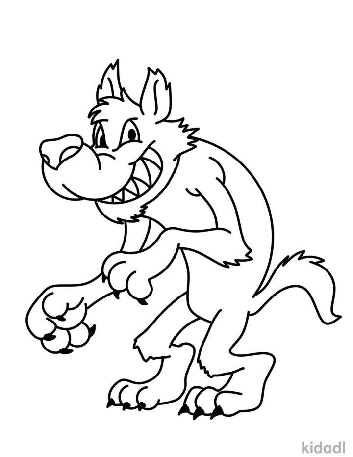 Big Bad Wolf Coloring Pages PDF