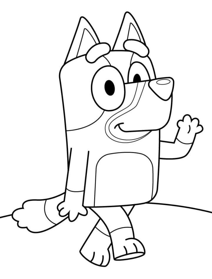 Bluey Printable Coloring Page