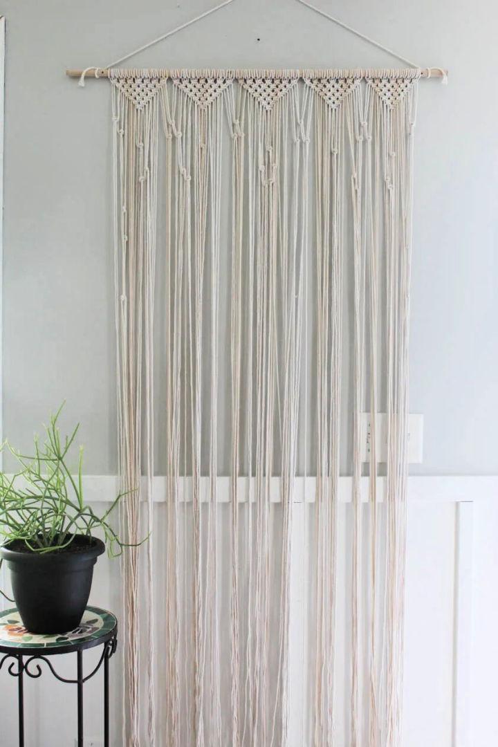 Boho Style Macrame Door Curtain