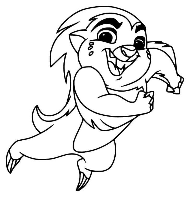 Bunga from the Lion Guard Coloring Page