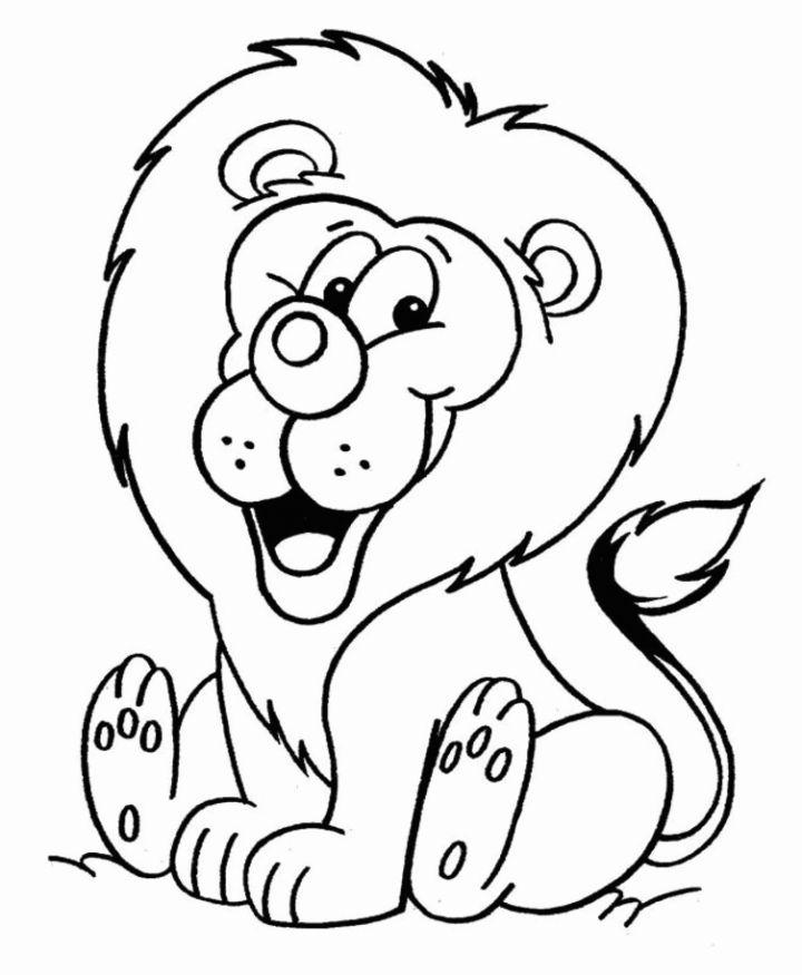 Cartoon Lion Coloring Pictures