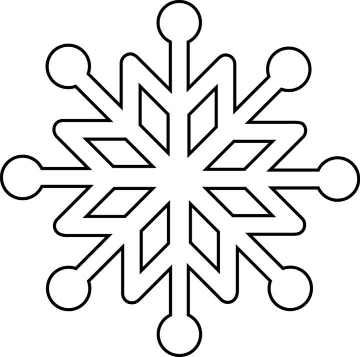 Clean Snowflake Coloring Pages