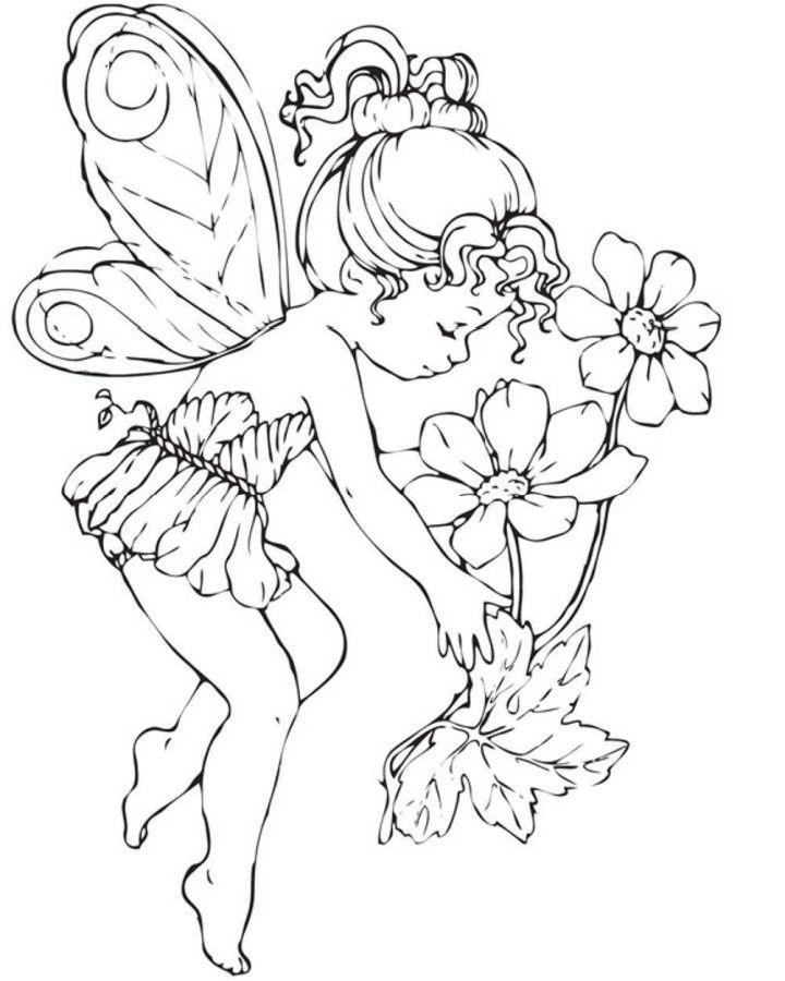 Coloring Pages of Fairy for Adults