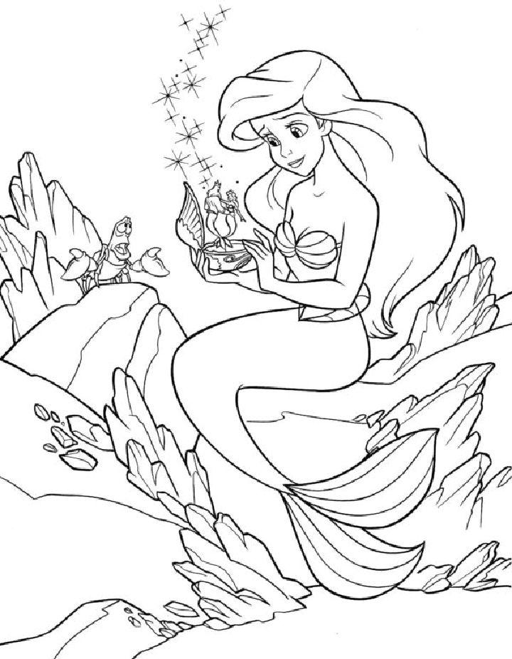 Coloring Pages of Little Mermaid Ariel