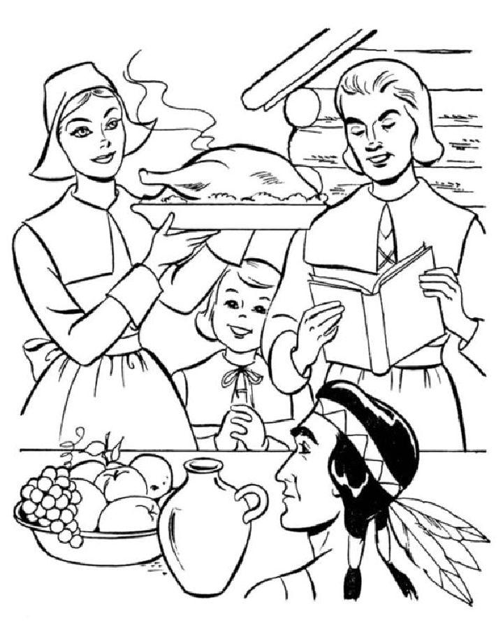 Coloring Pages of Thanksgiving