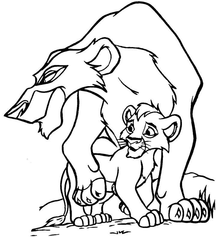 Coloring Pictures of Lions King 2
