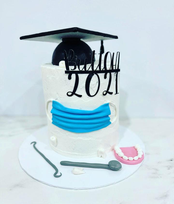 Creative Dentist Graduation Cake