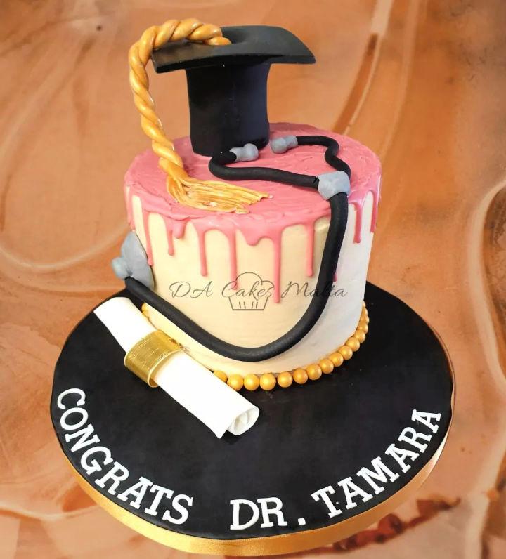 Creative Doctor Graduation Cake