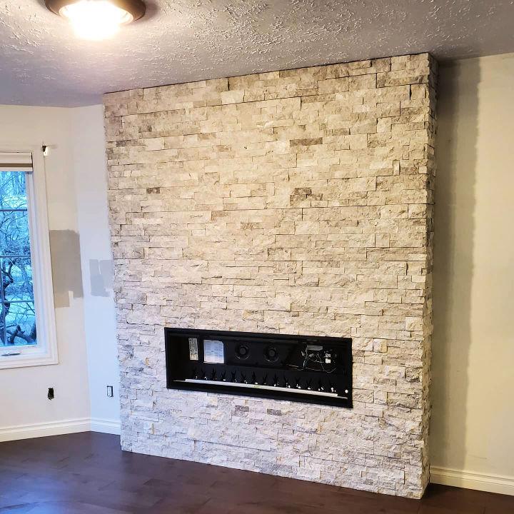 Cultured Stone Fireplace
