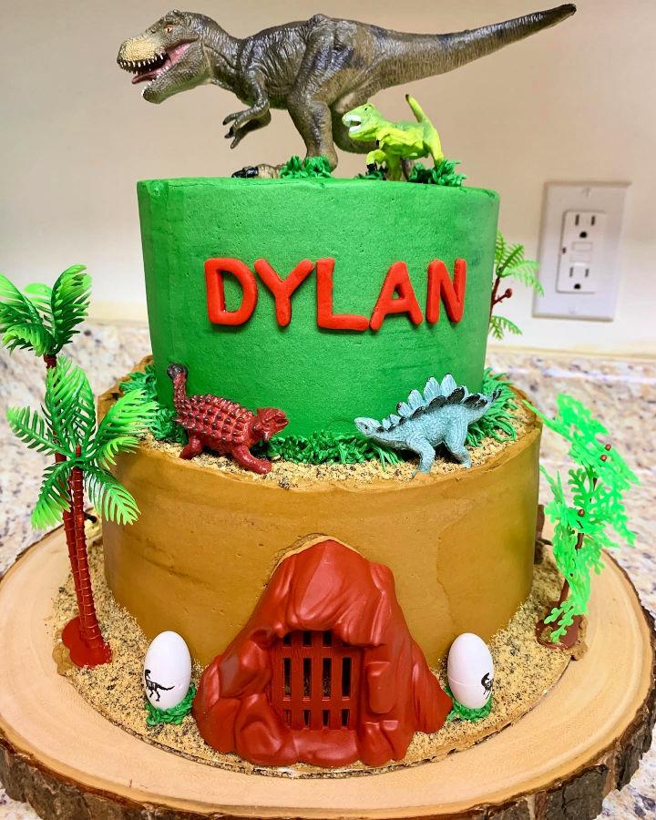 Custom Dinosaur Birthday Cake
