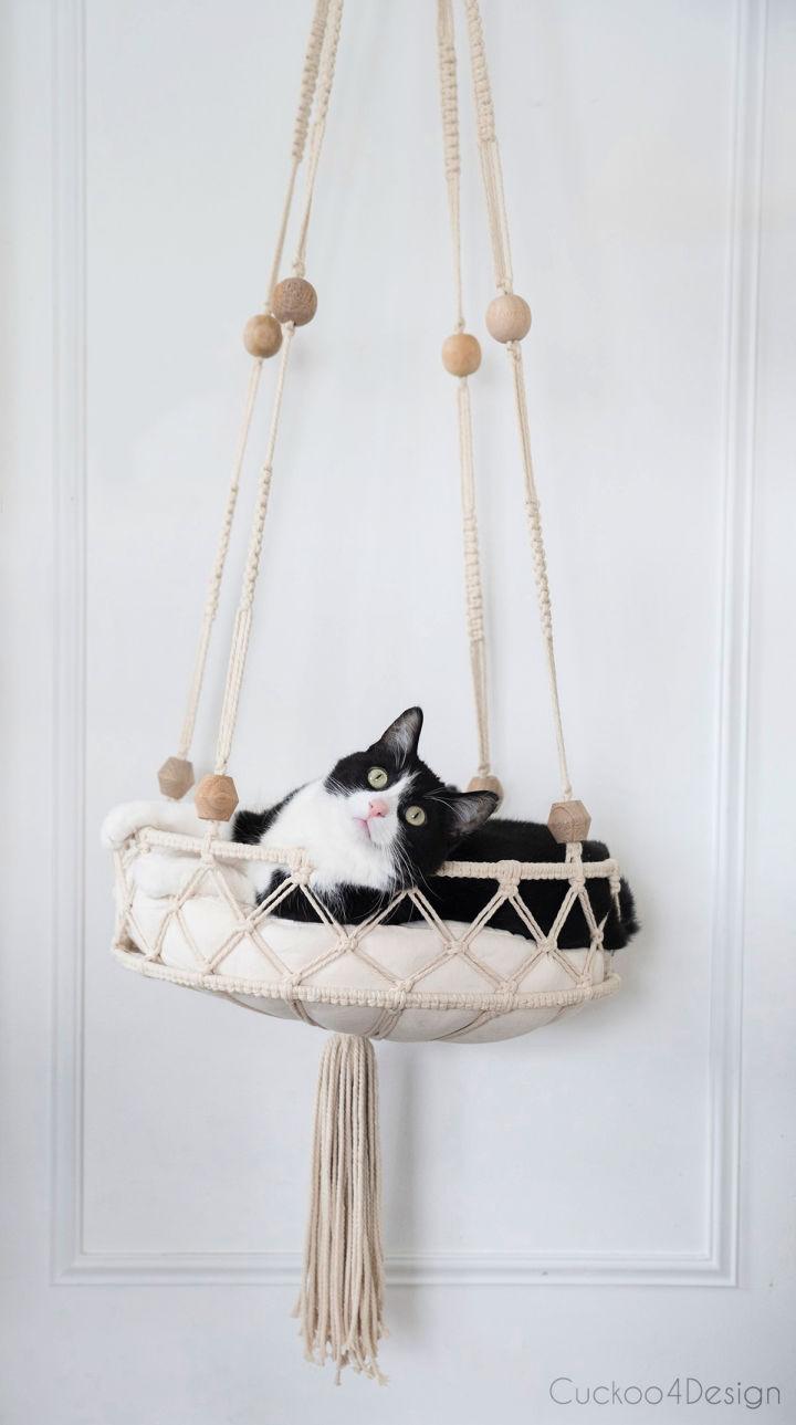 Cute Cat Bed Using Macrame Cord