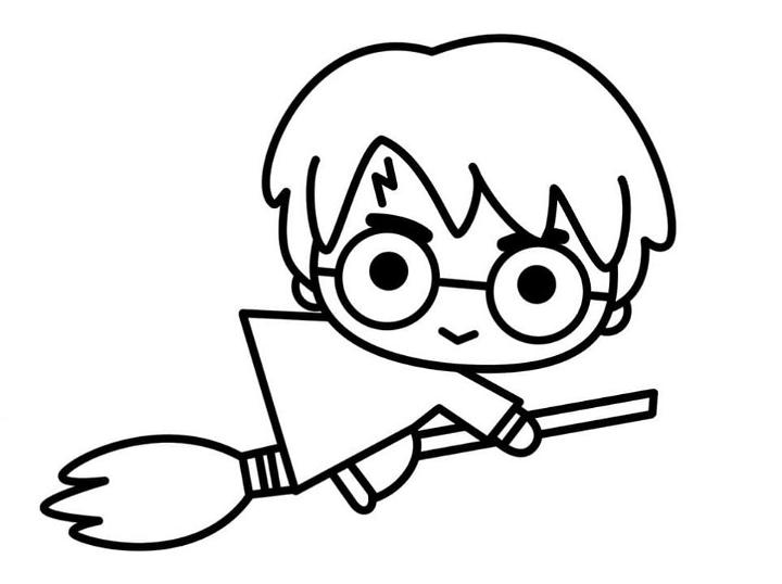Cute Harry Potter Coloring Page
