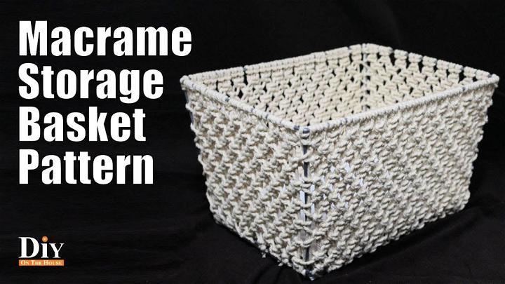 Cute Macrame Storage Basket