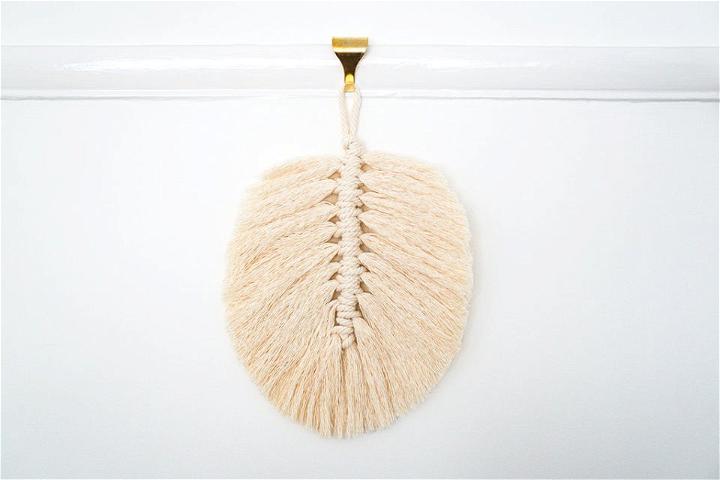 DIY Macrame Feather for Decoration