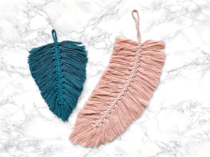 DIY Macrame Feathers Step by Step