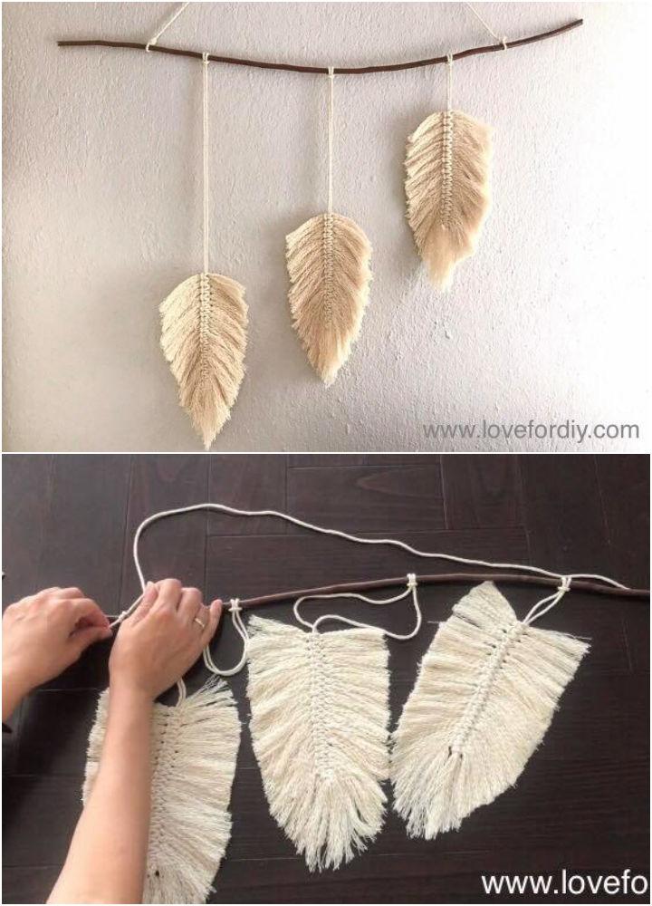 DIY Macrame Feathers for Beginners