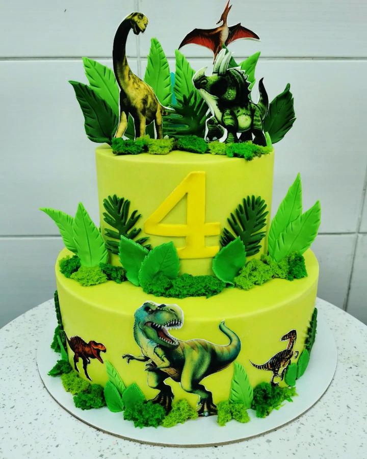 Cartoon Little Dinosaur Cake Toppers Tyrannosaurus Monsters Jurassic Forest  Happy Birthday Party Decor Kids Boy Cake Decor Favor - Cake Decorating  Supplies - AliExpress