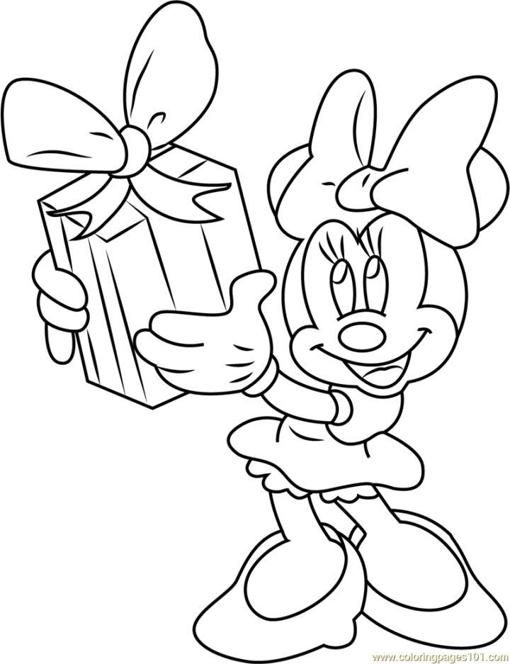 Disney Minnie Mouse Coloring Page