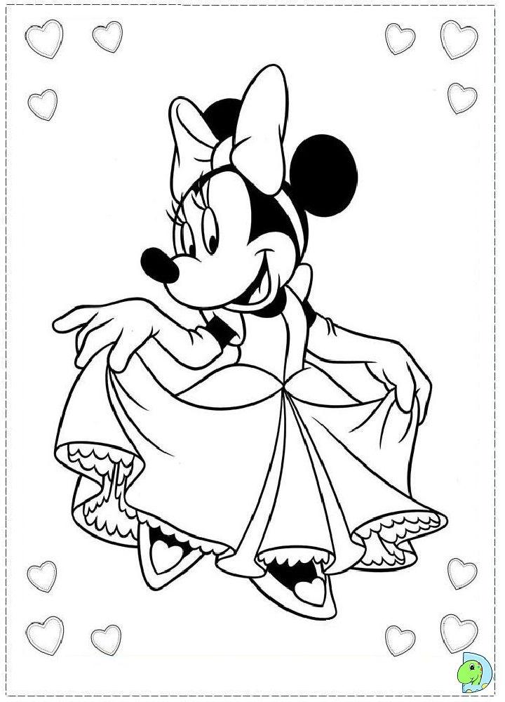 Disney Minnie Mouse Coloring Pages