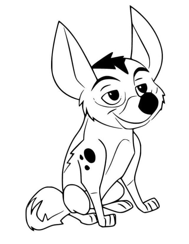 Dogo from the Lion Guard Coloring Page