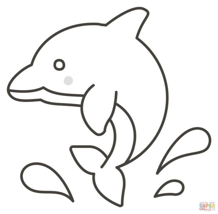 Dolphins Pictures to Color