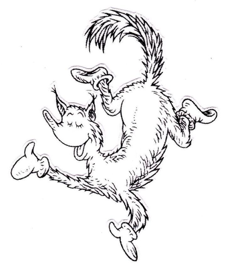 Dr Seuss Fox in Socks Coloring Page