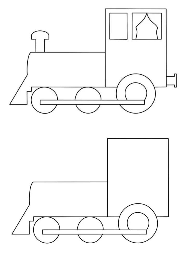 25 Easy Train Drawing Ideas - How to Draw a Train